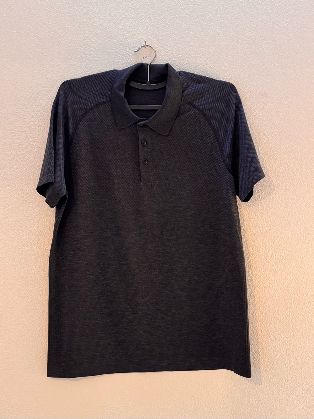 lululemon athletica Men's Charcoal Polo - Short Sleeve